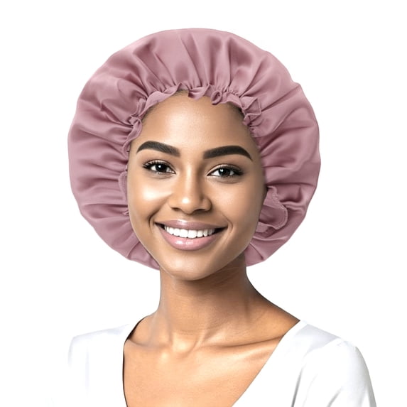 Unique Bargains Sleep Caps with Adjustable Elastic Bands 1 Pc Pink L