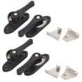 thumbnail image 1 of Unique Bargains Sliding Window Sash Zinc Alloy Rotatable Latches Locks 4Pcs, 1 of 2