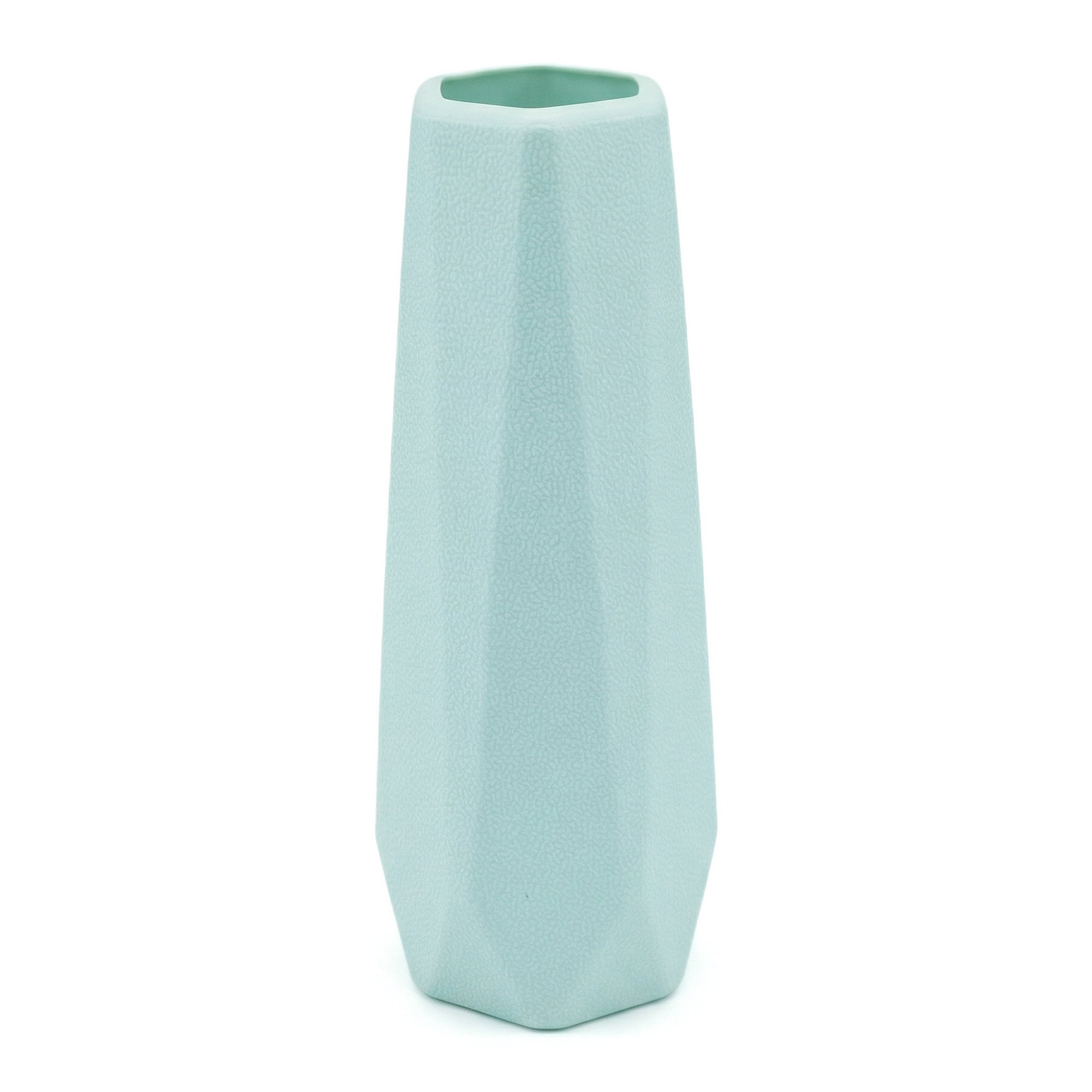 Unique Bargains Slim Bud Vase for Single Stem Blooms Decor Green 2.8"L x 2.8"W x 7.9"H