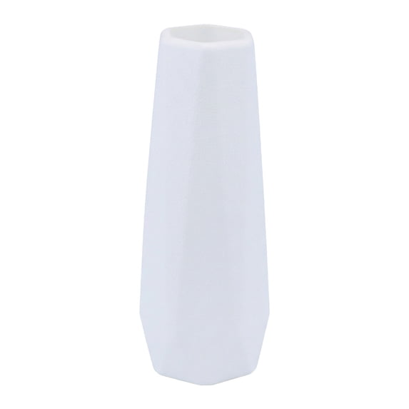 Unique Bargains Slim Bud Vase for Single Stem Blooms Decor White 2.8"L x 2.8"W x 7.9"H