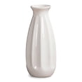 thumbnail image 1 of Unique Bargains Small Ceramic Matte Ribbed Flower Vase White 2.4"L x 2.4"W x 5.1"H, 1 of 5