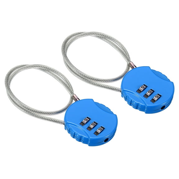 Unique Bargains Small Combination Lock 3 Digit Padlock for Gym Locker