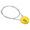 thumbnail image 1 of Unique Bargains Small Combination Lock 3 Digits Padlock Yellow, 1 of 6