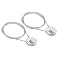 thumbnail image 1 of Unique Bargains Small Combination Locks 3 Digit Luggage Padlock for Gym Locker Silver, 1 of 6