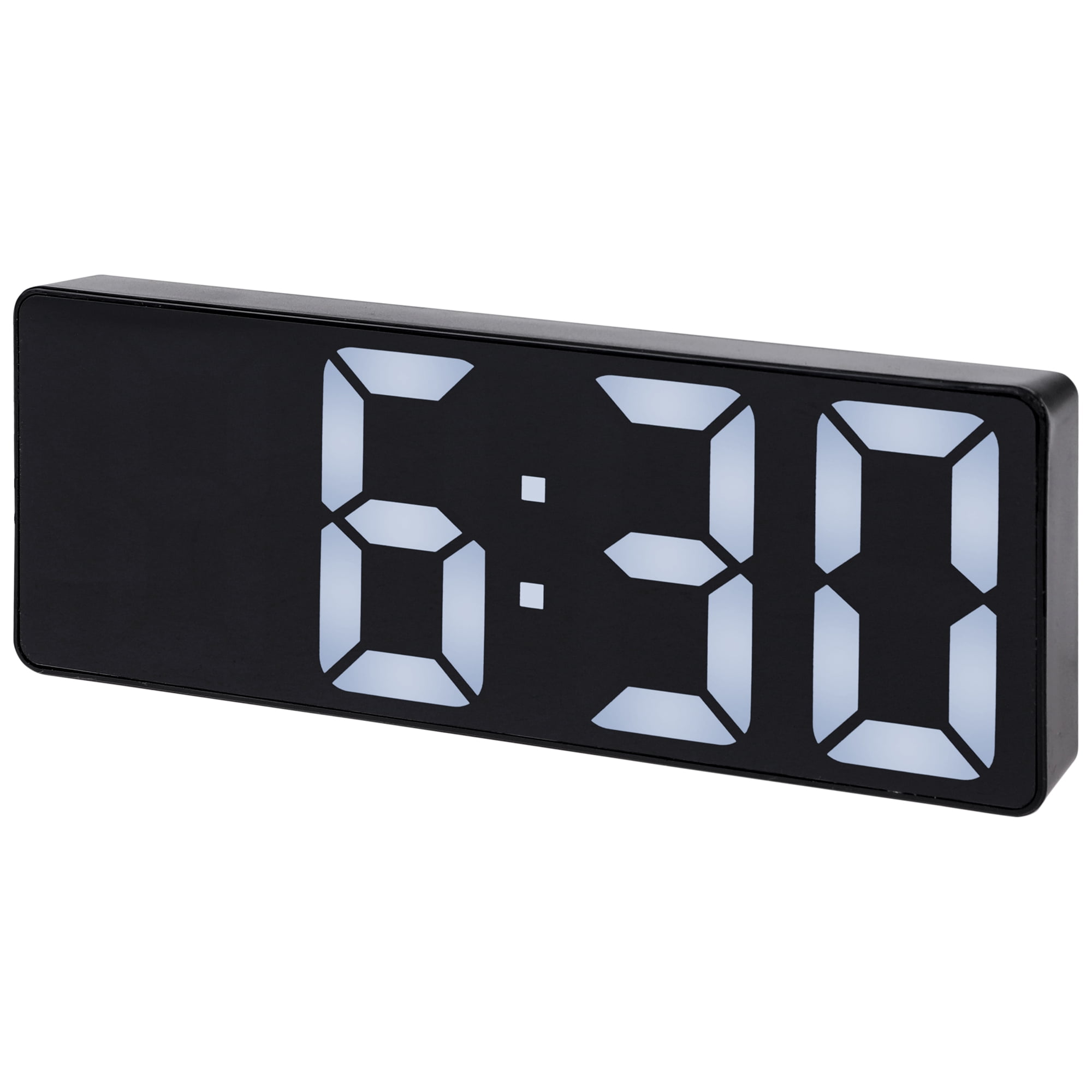 Unique Bargains Small Digital Alarm Clock for Deep Sleepers White