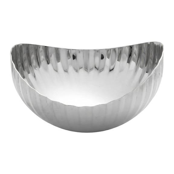 Unique Bargains Small Irregular Trinket Minimalist Catchall Bowl Silver 3.9" x 3.9" x 2"