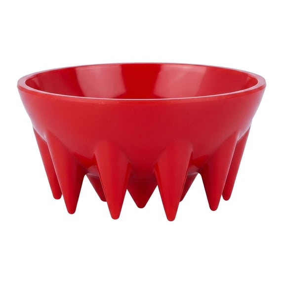 Unique Bargains Small Jellyfish Fluted Pedestal Trinket Bowl Red 4.9" x 4.9" x 2.4"