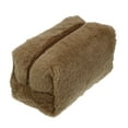 thumbnail image 1 of Unique Bargains Small Plush Makeup Bag Soft Beauty Cosmetic Bag Cute Travel Zipper Toiletry Bag for Women Brown, 1 of 7