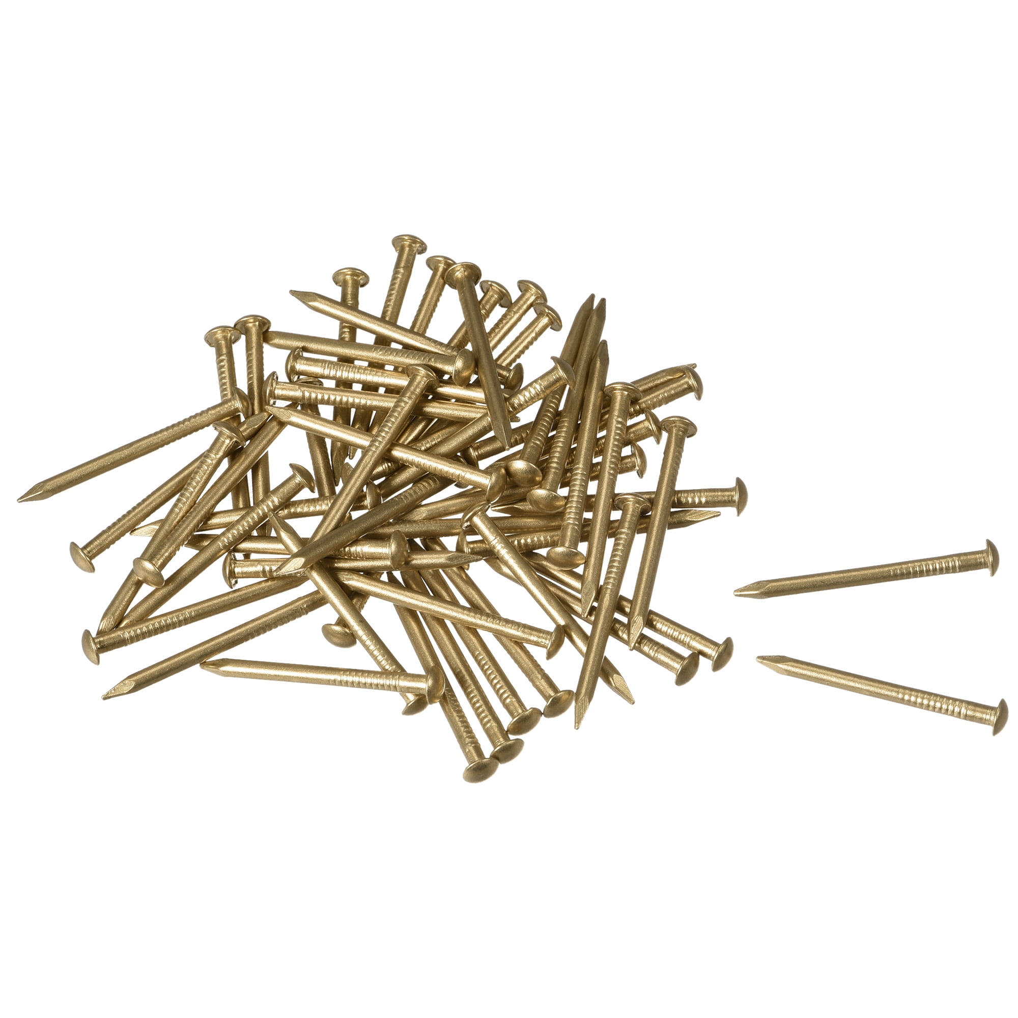 Unique Bargains Small Tiny Brass Nails 1.5x20mm for DIY Decorative