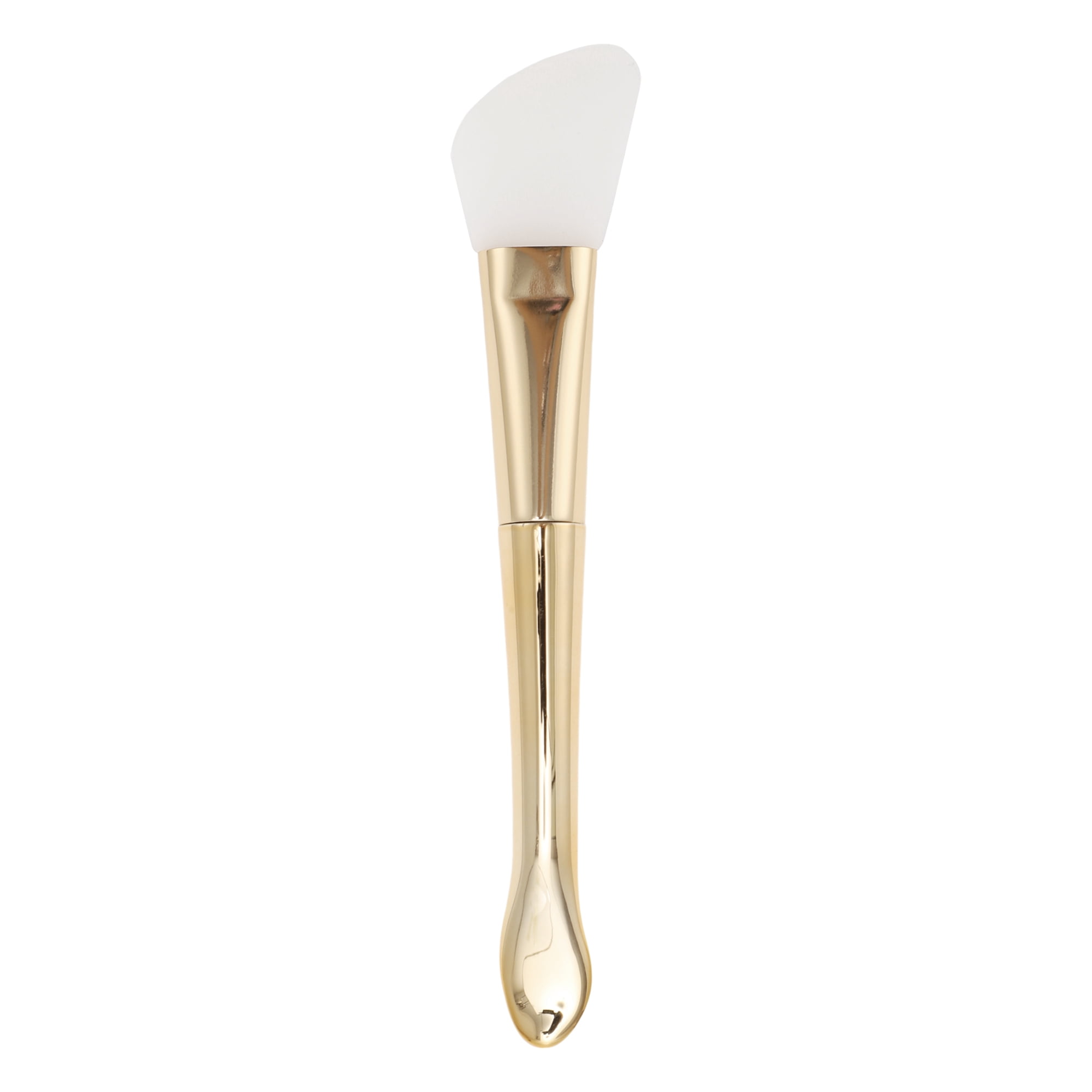 Unique Bargains Smooth Double Head Facial Mask Brush 5.71" Length 1 Pc Gold Tone