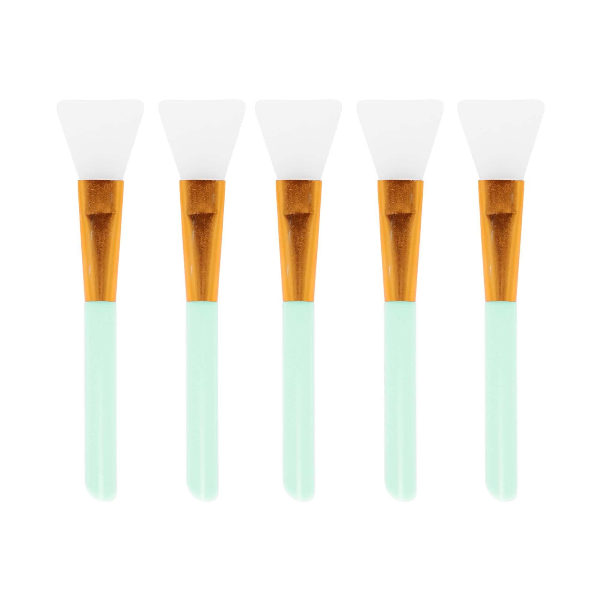 Unique Bargains Smooth Face Mask Applicator 5 Pcs Blue
