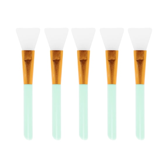 Unique Bargains Smooth Face Mask Applicator 5 Pcs Blue