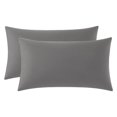 thumbnail image 1 of Unique Bargains Smooth and Cool Envelope-style Closure Durable Bedding Pillowcases Gray A, 1 of 5