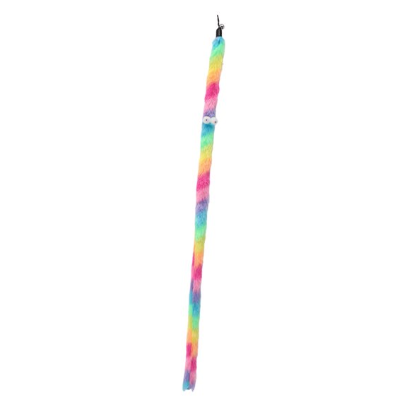 Unique Bargains Snake Shape Cat Wand Replacement for Pet Interactive Cat Wand Refill Attachment Rainbow-2