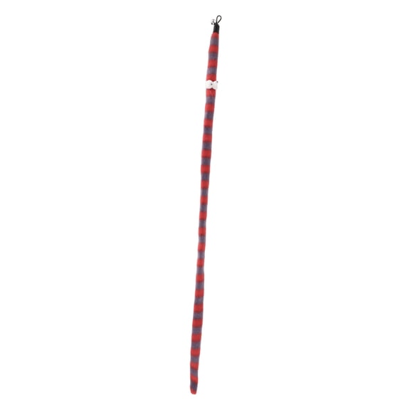 Unique Bargains Snake Shape Cat Wand Replacement for Pet Interactive Cat Wand Refill Attachment Red Gray