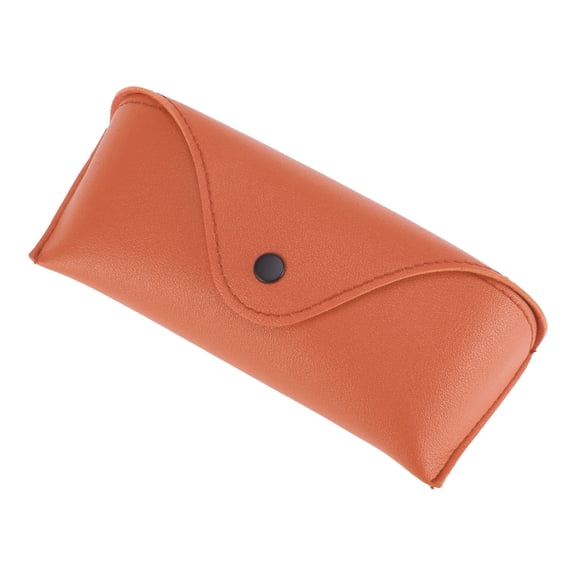 Unique Bargains Snap Button Eyeglasses Case Portable Eyeglasses Storage 6.89"x2.95"x1.77" Orange