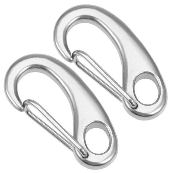 Unique Bargains Snap Hook,304 Stainless Steel Spring Gate Snap Hook Clip 50mm/1.96" Marine Grade Claw