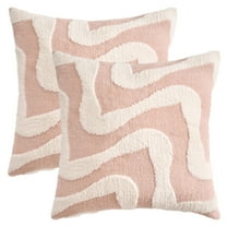 Unique Bargains Snowflake Fleece Throw Pillow Cover Pink 18" x 18"