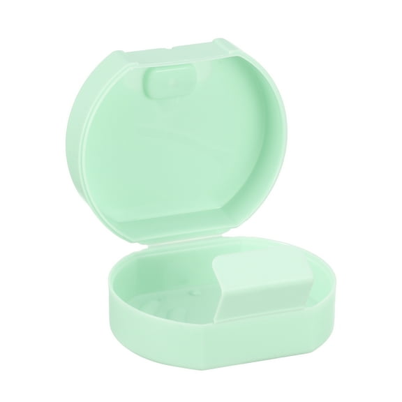 Unique Bargains Soap Dish Portable Travel Portable Soap Dish Box Soap Bar Holder Green for Travel Camping Gym with Cover