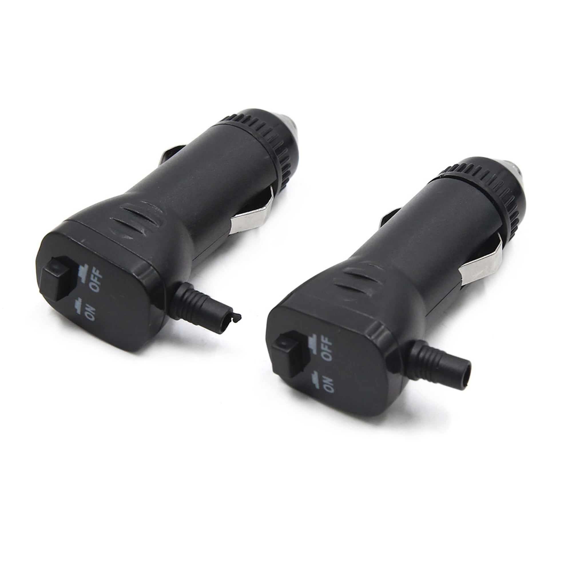 Unique Bargains Socket On Off Switch Plug Connector Adaptor Cigarette  Lighter 2 Pcs 12V 24V Car