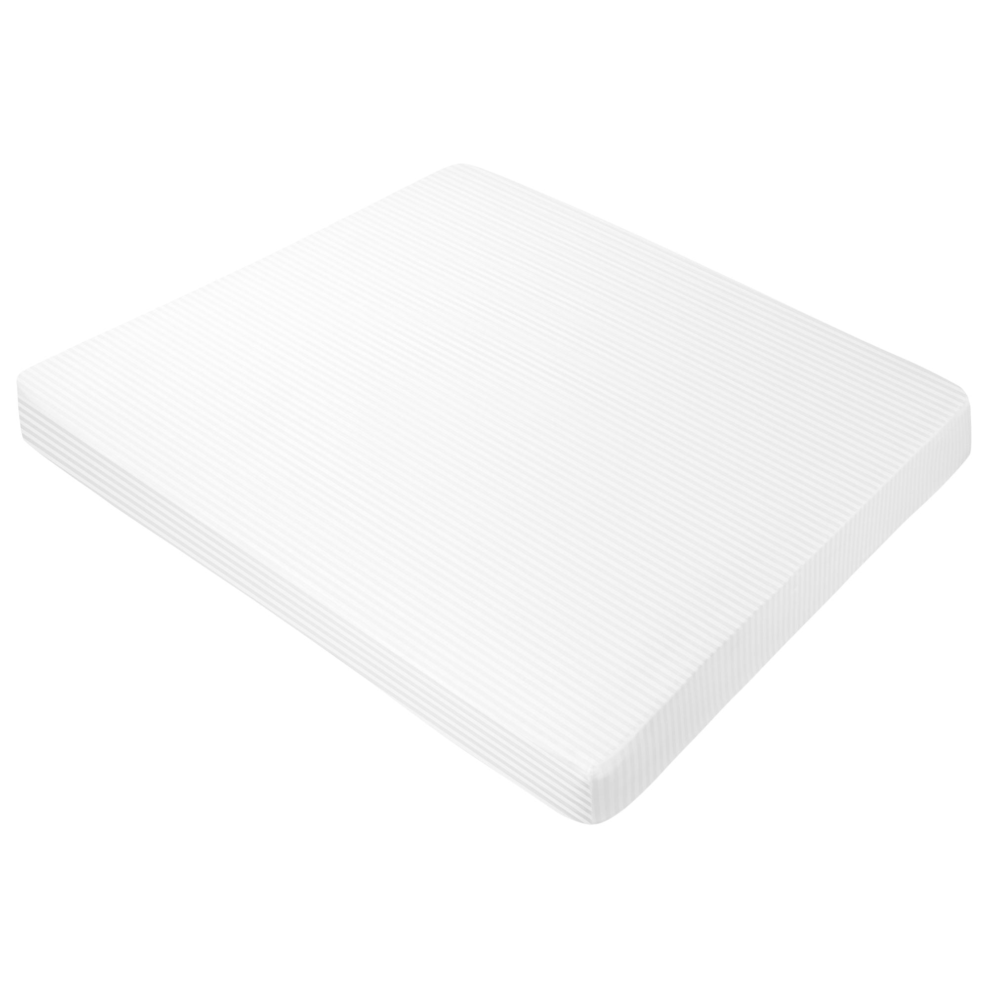 Unique Bargains Soft 100GSM Striped 16 Inch Deep Pocket Fitted Sheets Full White