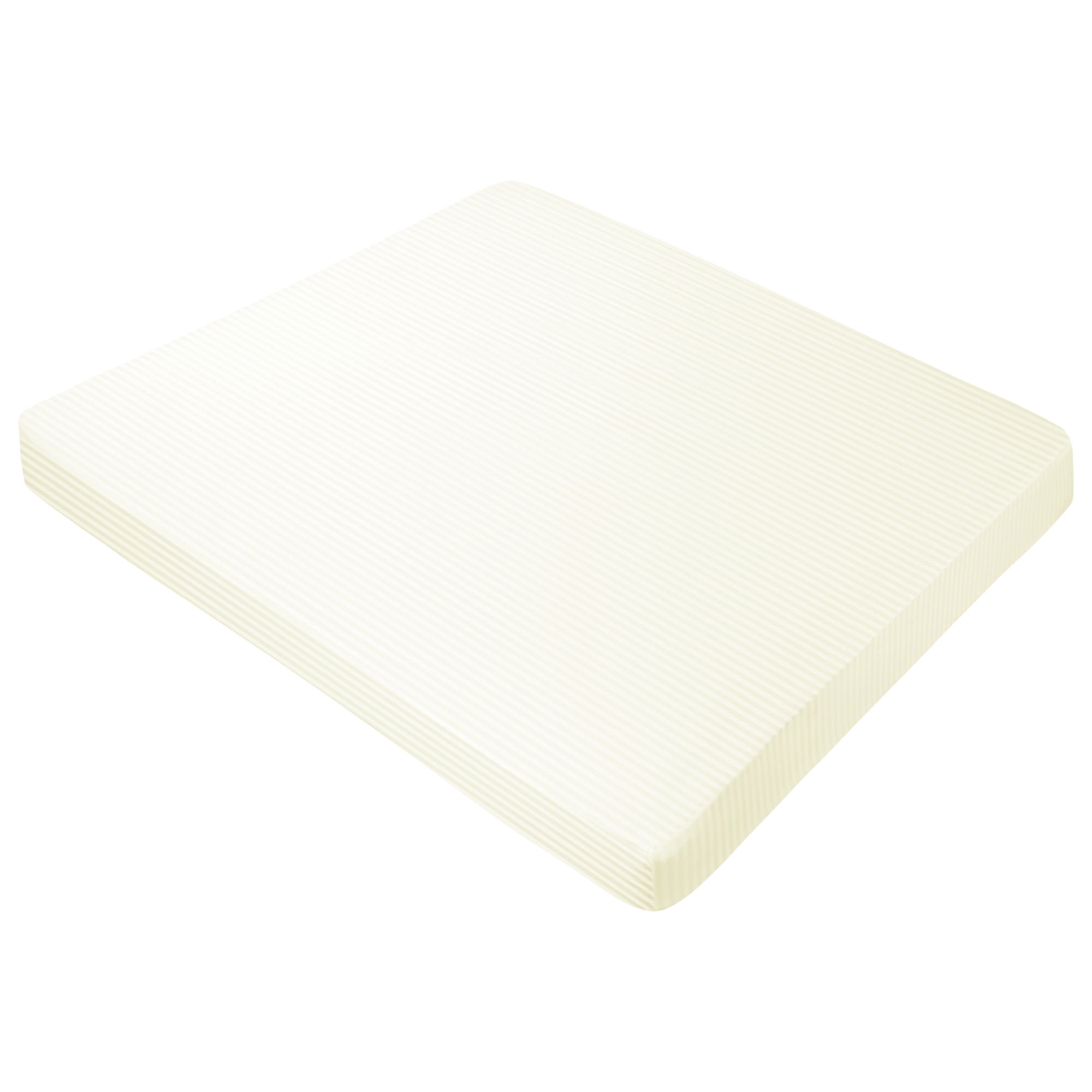 Unique Bargains Soft 100GSM Striped 16 Inch Deep Pocket Fitted Sheets Twin Beige