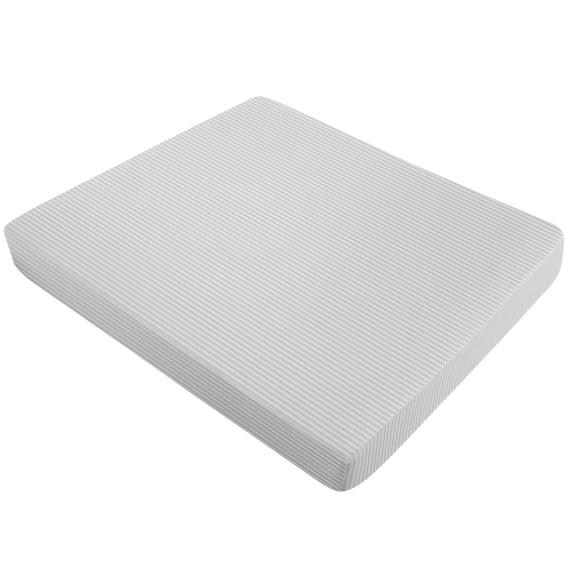 Unique Bargains Soft 100GSM Striped 16 Inch Deep Pocket Fitted Sheets Twin Light Gray