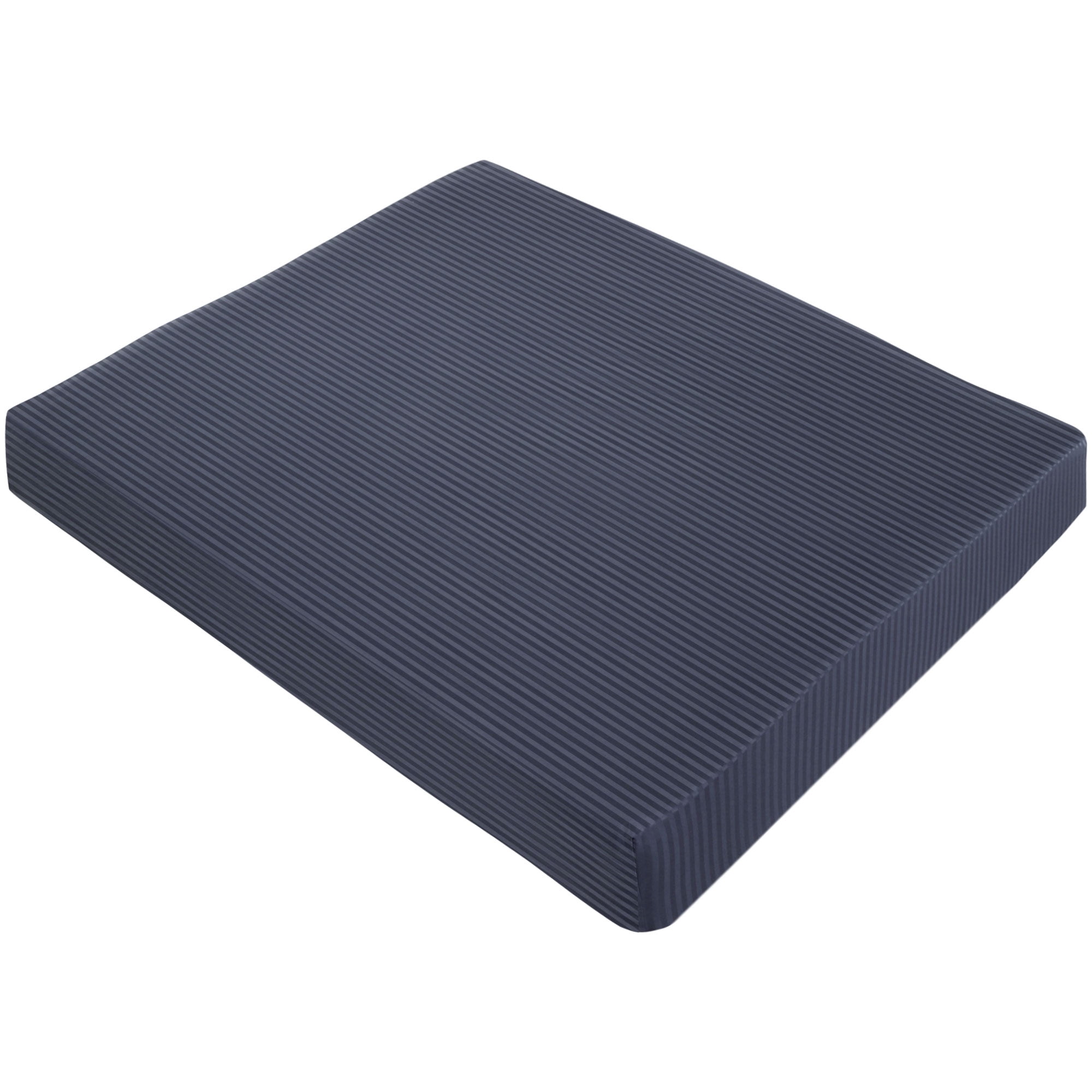 Unique Bargains Soft 100GSM Striped 16 Inch Deep Pocket Fitted Sheets Twin Navy Blue