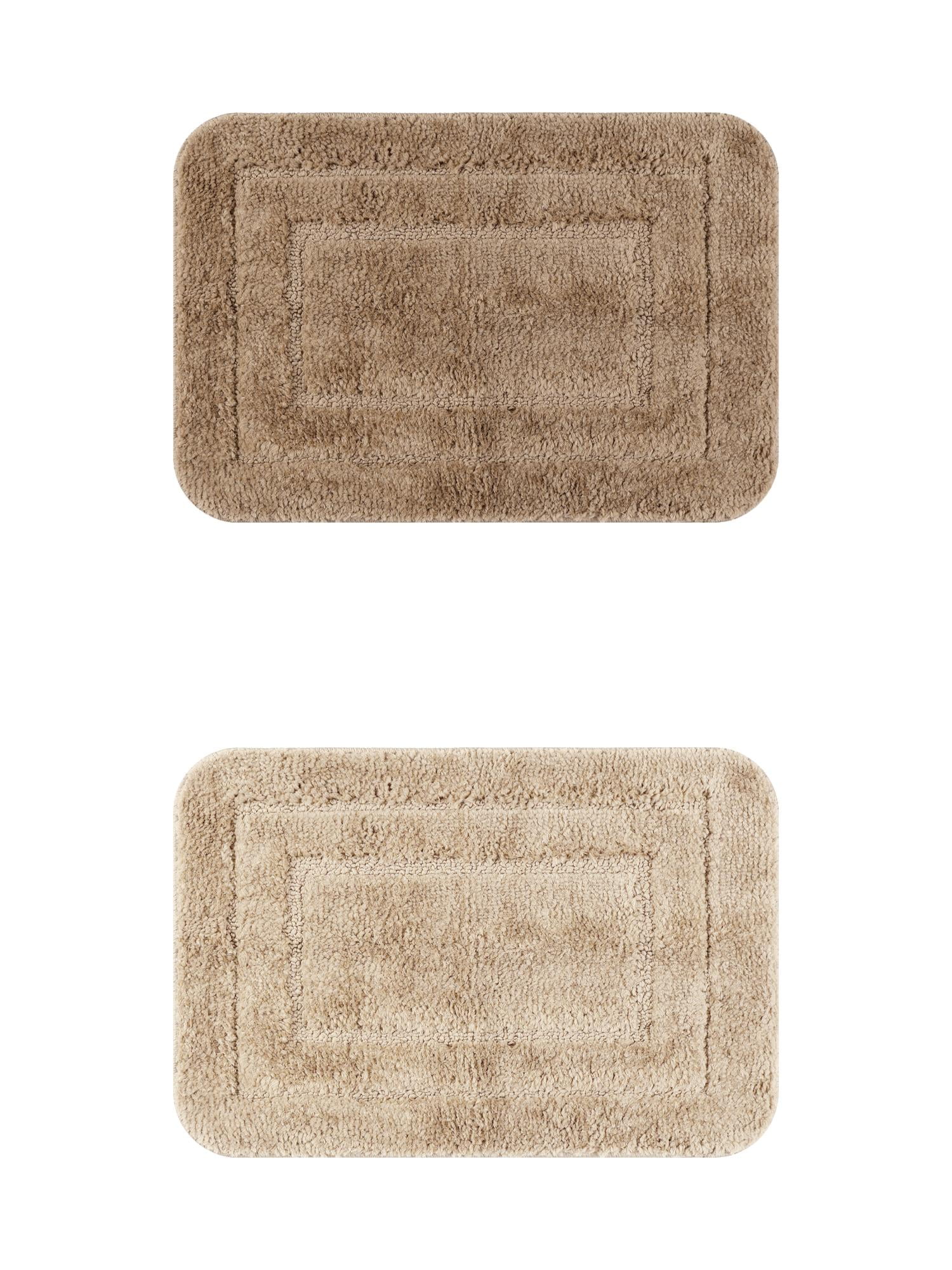 Unique Bargains Soft Absorbent Non-Slip Furry Geometric Microfiber