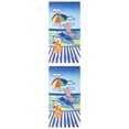 thumbnail image 1 of Unique Bargains Soft Absorbent Beach Towel 2 Pack Multi-Color 71"x35", 1 of 8