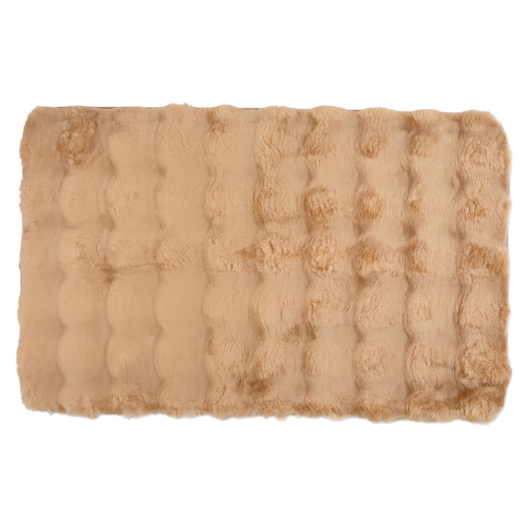 Unique Bargains Soft Absorbent Microfiber Non-Slip Washable Bathroom Rug Khaki 32" x 20"