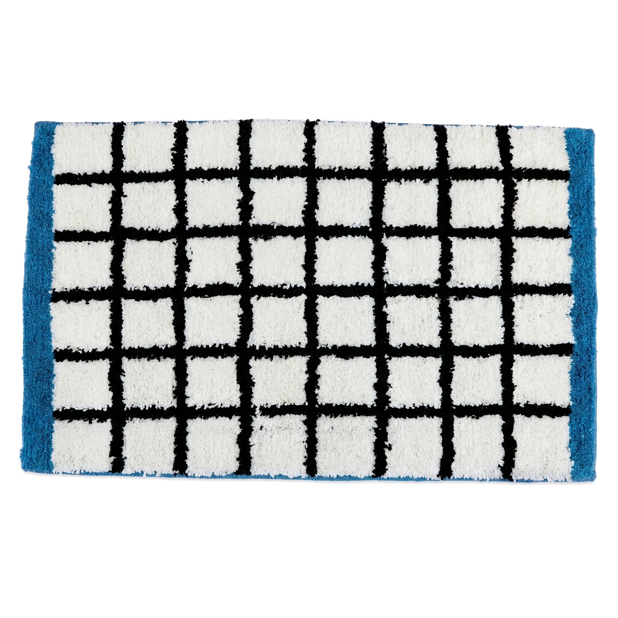 Unique Bargains Soft Absorbent Plush Non Slip Machine Washable Bath Mat ...