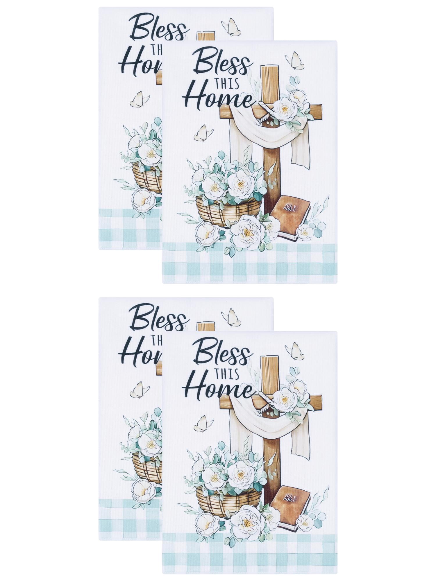 Unique Bargains Soft Absorbent Quick Dry Microfiber Kitchen Towel 4 Pack Green 26" x 18"
