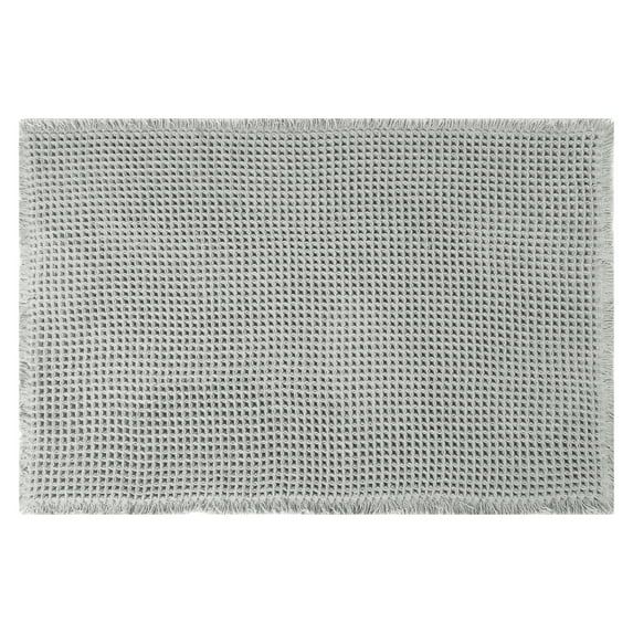 Unique Bargains Soft Absorbent Washable Thick Bath Rugs Grey 18" x 30"