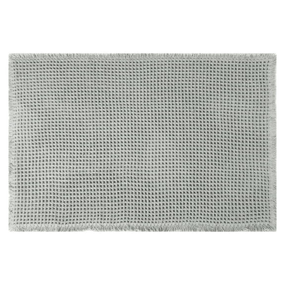 Unique Bargains Soft Absorbent Washable Thick Bath Rugs Grey 24" x 36"