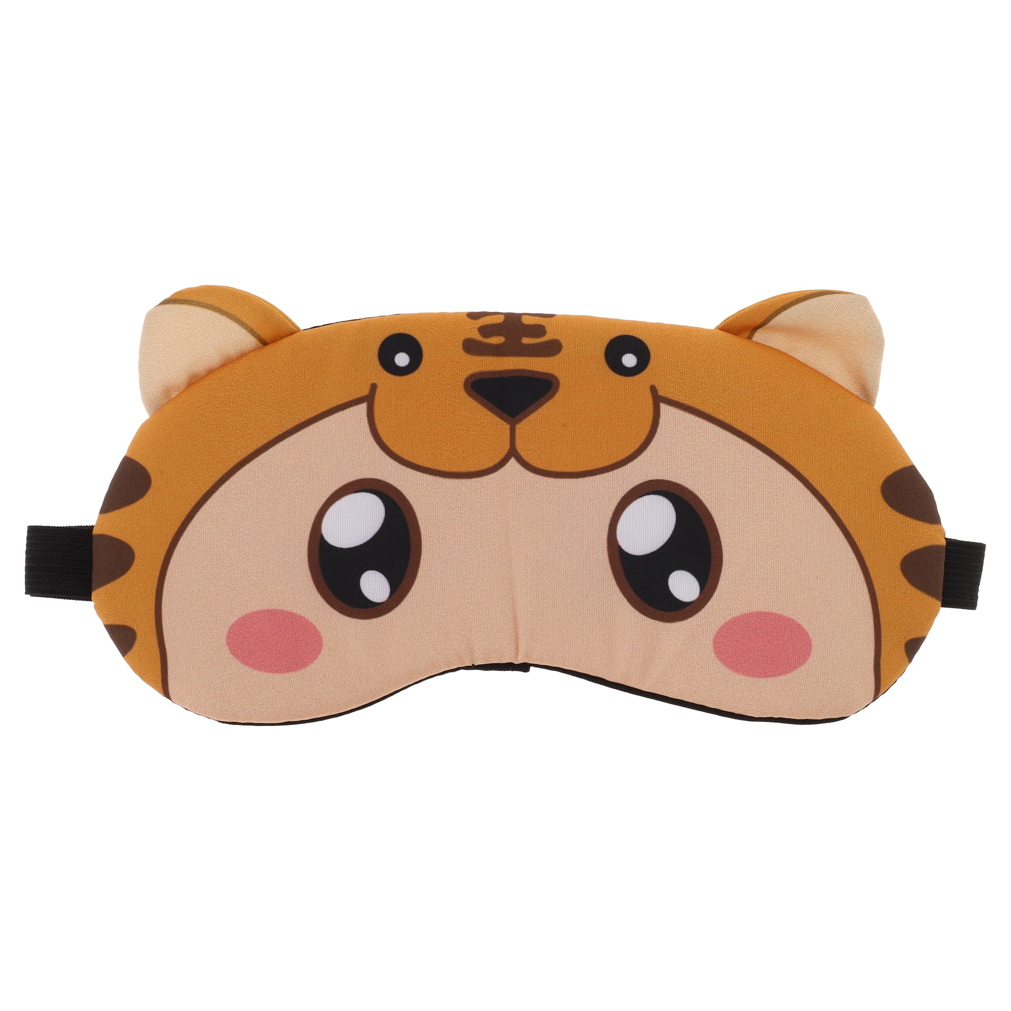 Unique Bargains Soft Cartoon Eyes Sleep Mask in Orange Color for Comfortable Sleep