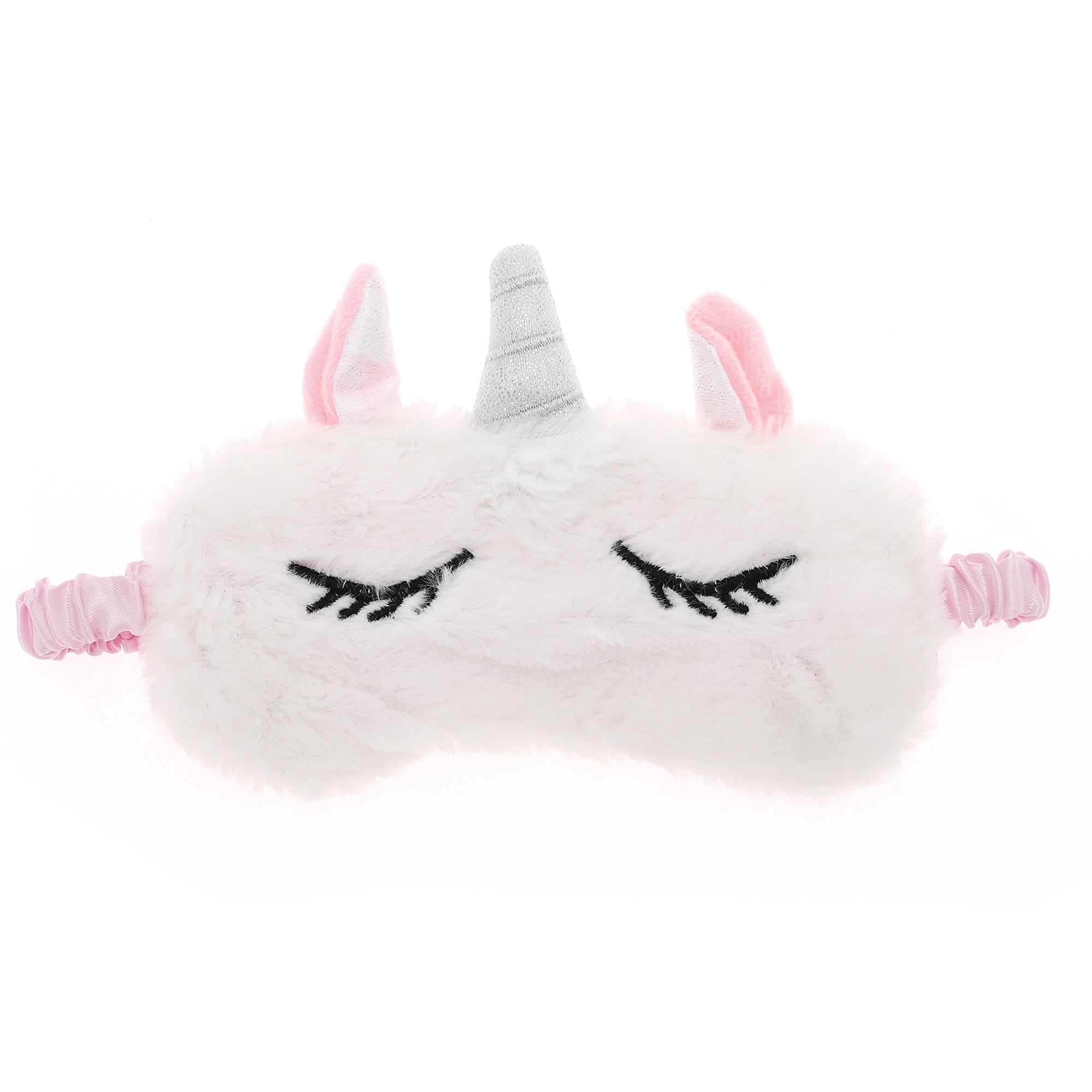 Unique Bargains Soft Cartoon Sleep Mask Eye Shade Cover for Rest White