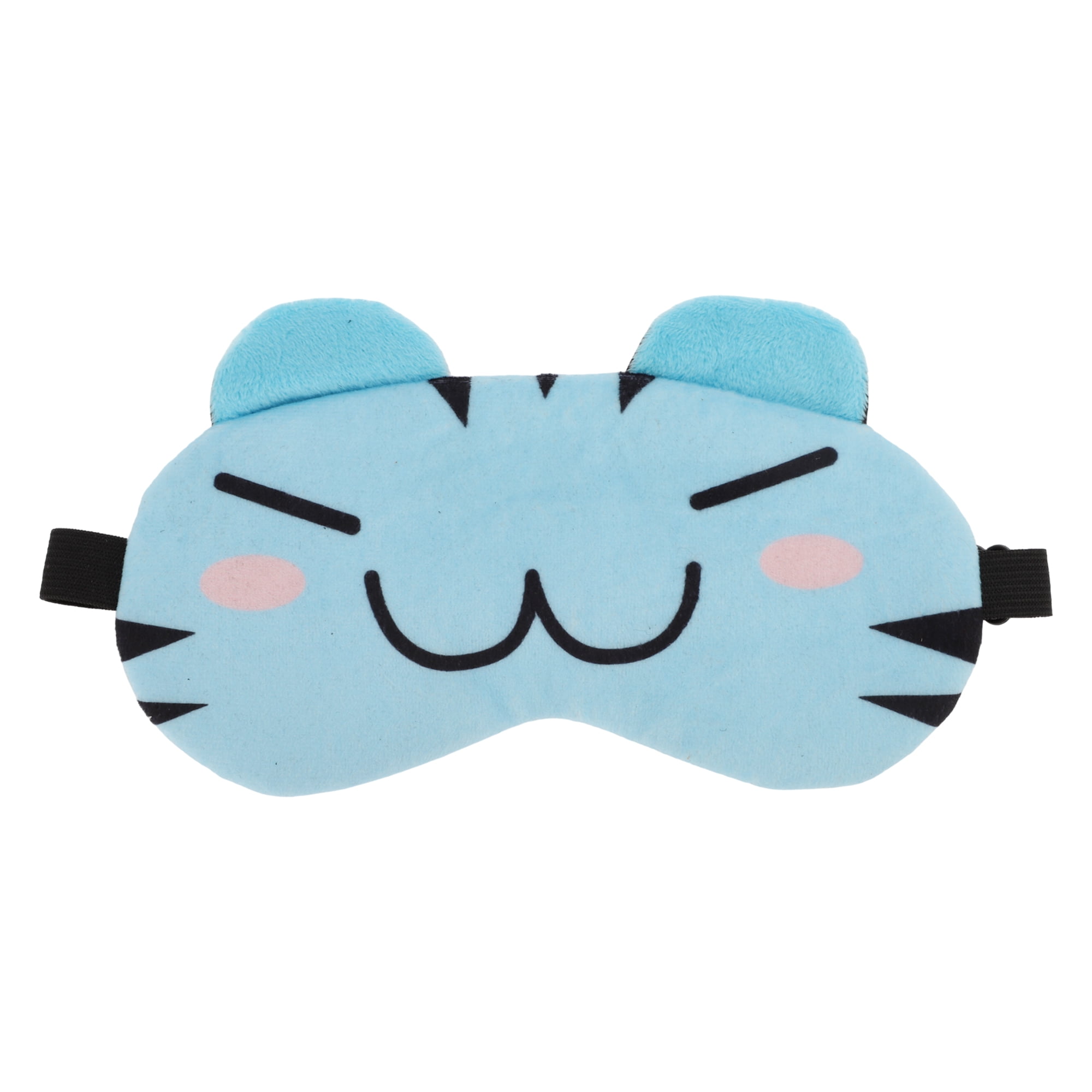 Unique Bargains Soft Cartoon W-Mouth Sleep Mask Light Blue Eye Shade ...