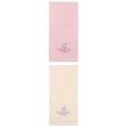 thumbnail image 1 of Unique Bargains Soft Cotton Absorbent Hand Towel with Embroidery Pink/Beige 29" x 13", 1 of 7