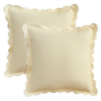 Unique Bargains Soft Cotton Throw Pillow Covers White 18" x 18"