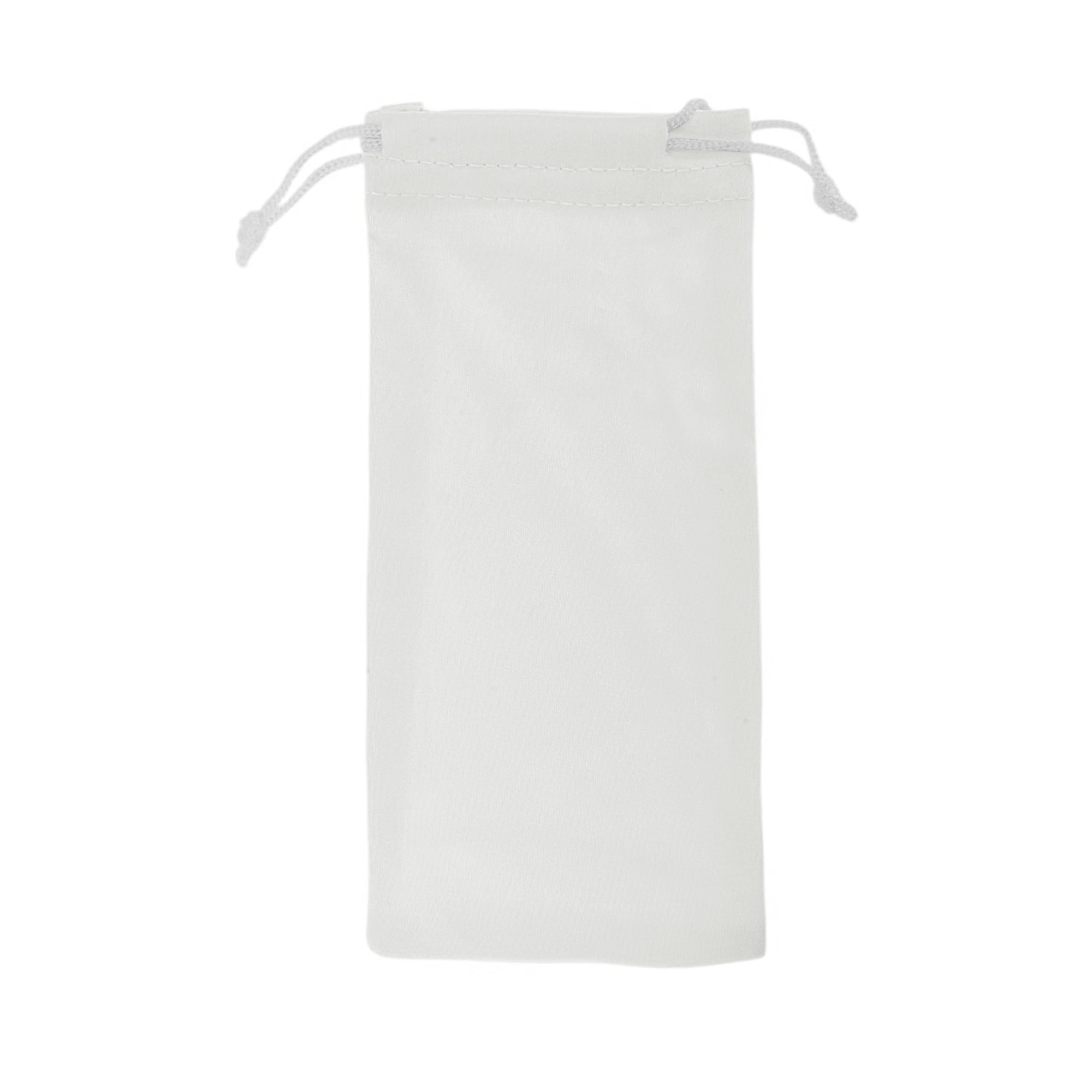 Unique Bargains Soft Drawstring Eyeglass Pouch for Daily Use 7.09"x3.54" Beige Gray