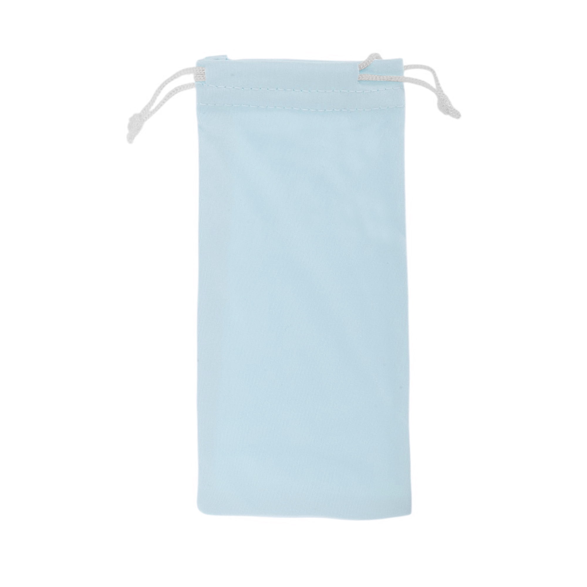 Unique Bargains Soft Drawstring Eyeglass Pouch for Daily Use 7.09"x3.54"(L*W) Blue