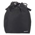 thumbnail image 1 of Unique Bargains Soft Drawstring Lens Case Lens Pouch Bag w Cotton Pad Black 150x100x210mm, 1 of 5