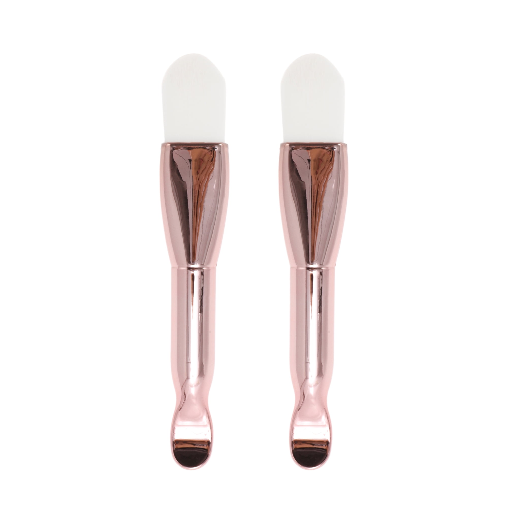 Unique Bargains Soft Facial Mask Brush 2 Pcs Rose Gold Tone [Pointed]
