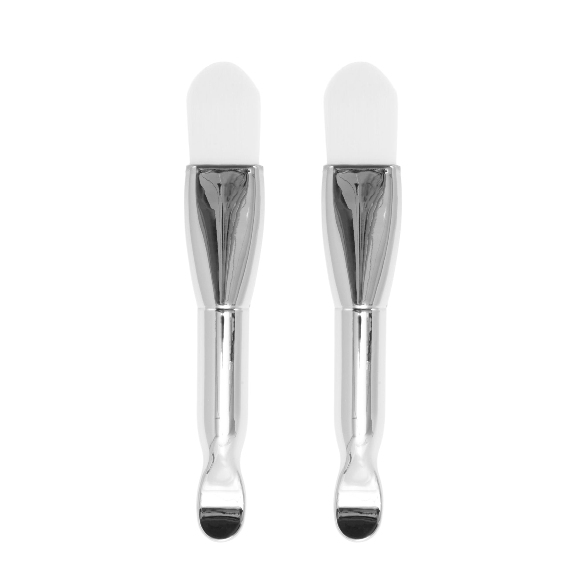 Unique Bargains Soft Facial Mask Brush 2 Pcs White [Pointed]