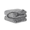 thumbnail image 1 of Unique Bargains Soft Flannel Fleece Velvet Blanket Gray 30" x 40", 1 of 8
