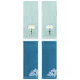 thumbnail image 1 of Unique Bargains Soft Floral Pattern Hand Towel Blue 13" x 30"/14" x 31", 1 of 5