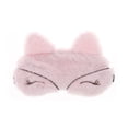 thumbnail image 1 of Unique Bargains Soft Fox Eyes Sleep Mask Eye Shade Cover for Rest and Travel Pink, 1 of 6