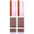 thumbnail image 1 of Unique Bargains Soft Hand Towel 4 Pcs Purple Orange/Brown 14" x 30"/13" x 29", 1 of 5