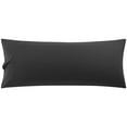 thumbnail image 1 of Unique Bargains Soft Microfiber Pillowcases Black 20"x72", 1 of 8